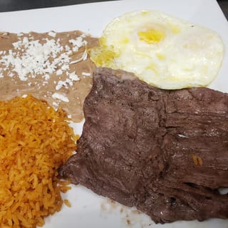 CARNE ASADA AND EGGS
