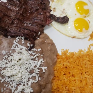 CARNE ASADA AND EGGS
